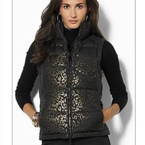Lauren Ralph Lauren Sz 1X Reversible Black Puffer Vest
